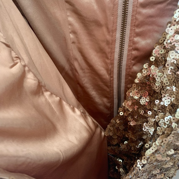 French connection sexy sparkle sequin dress v neck Sz 6 NWT NYE holidays party - Picture 3 of 10